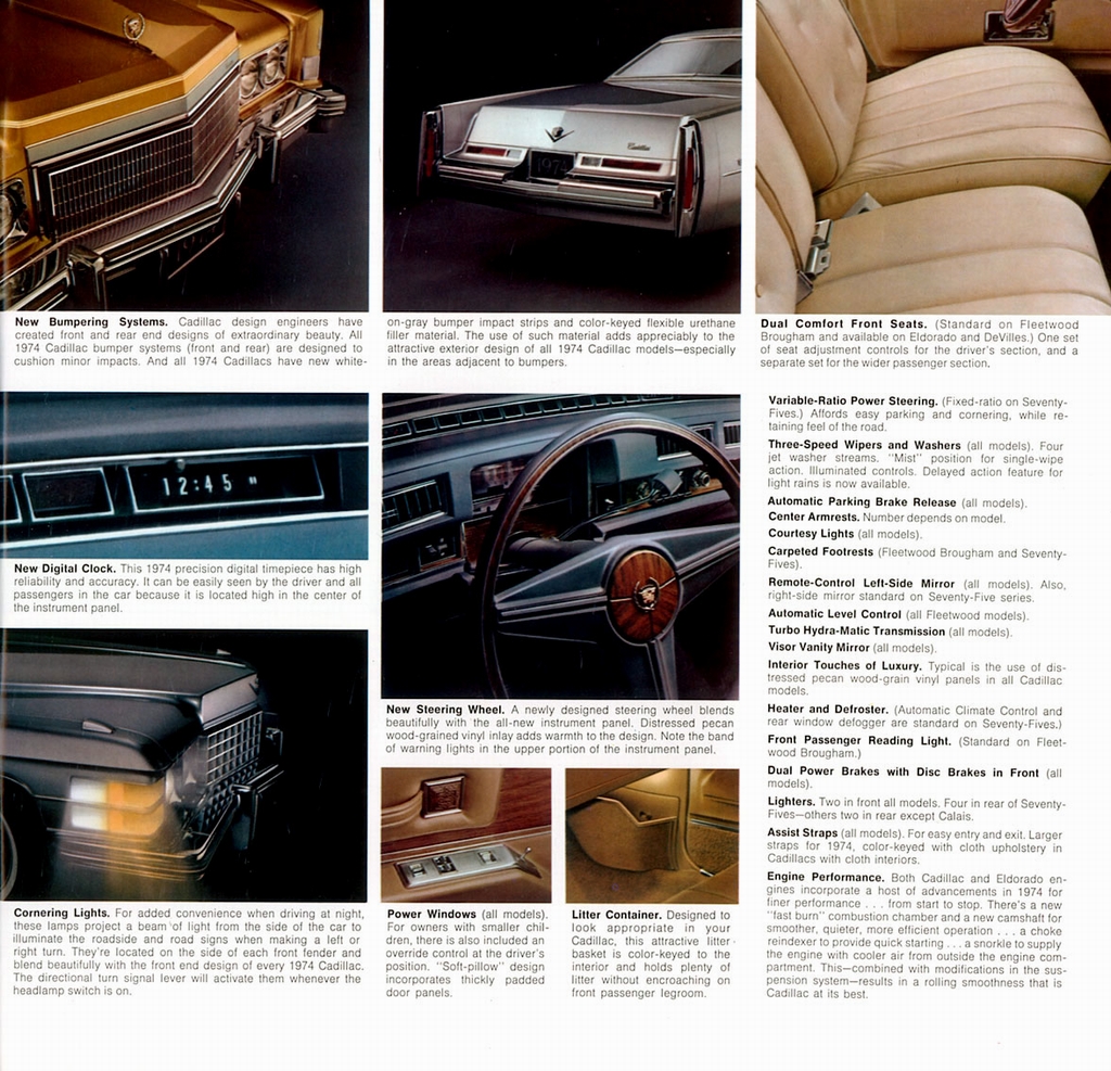 1974 Cadillac Prestige Brochure Page 26